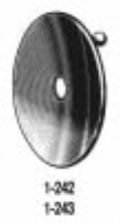 Miltex - Head Mirror 8.9 cm Stainless Steel Without Head Band - 1-242