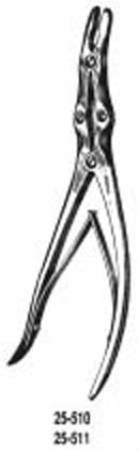 Integra Lifesciences - Bone Rongeur Leksell Standard Curve Double Spring Plier Type Handle 8 mm Bite, 9-3/4 Inch L - 25-511