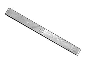 Miltex - Osteotome Lambotte 38 mm Curved Blade OR Grade German Stainless Steel NonSterile 9 Inch Length - 27-508