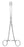 Miltex MeisterHand Sponge Forceps Foerster 9-1/2 Inch Surgical Grade Stainless Steel (German) NonSterile Ratchet Lock Finger Ring Handle Curved Serrated Fenestrated Oval Tips - H7-610