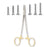 Carb-N-Sert - Needle Holder 7 Inch Length Serrated Tips Finger Ring Handle - 8-104TC