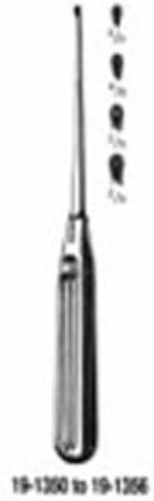 Miltex Miltex Endaural Curette Lempert 8-1/4 Inch Length Single-ended Handle Size 00 Tip Oval Cup Tip - 19-1356