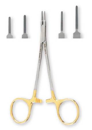 Carb-N-Sert - Needle Holder 9 Inch Length Extra Delicate, Serrated Jaw, 4,000 Teeth Per Sq Inch - 8-69TC