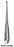 Miltex - Spinal Fusion Curette Hibbs-Spratt 9 Inch Length Hollow Handle with Grooves Size 6 Tip Oval Cup Tip - 26-1640
