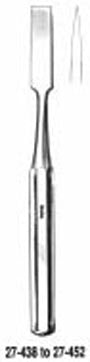 Miltex - Osteotome Hibbs 19 mm Straight Blade OR Grade Stainless Steel NonSterile 9 Inch Length - 27-446