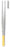 Miltex Dressing Forceps Potts-Smith 9-3/4 Inch Stainless Steel / Tungsten Carbide Straight Cross Serrated - 6-158TC