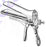 Miltex - Vaginal Speculum Cusco NonSterile Surgical Grade German Stainless Steel X-Narrow Folding Handles with Side Screw Reusable Without Light Source Capability - 30-70
