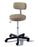 Midmark STOOL, EXAM AUTO LOCKING CASTERS OBSIDIAN W/BACK - 273-005-857