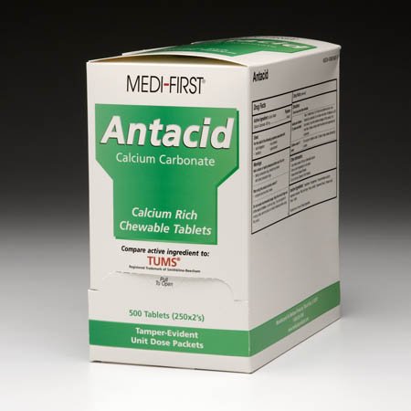 Medique Products Medi-First Antacid 420 mg Strength Tablet 24 per Box - 80248