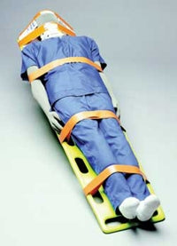 Morrison Medical Products Stick and Cut Strap Set 2 X 60 Inch, Yellow, 3 Vinyl Straps, X-Ray Translucent, 6 Inch Adhesive On Each End - 1398