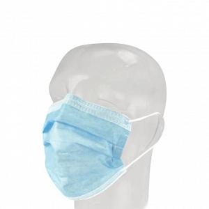 Precept Medical Products FluidGard Procedure Mask Pleated Tie Closure One Size Fits Most Blue - 14401