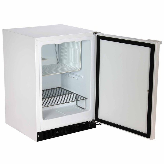 Marvel Scientific 24" All Freezer, White Cabinet, White Door, Probe Port, Door Lock, Manual Defrost, RH - MS24FAS2RW