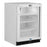 Marvel Scientific 24" All Refrigerator, White Cabinet, White Frame Glass Door, Probe Port, Door Lock, Frost Free, RH - MS24RAG4RW