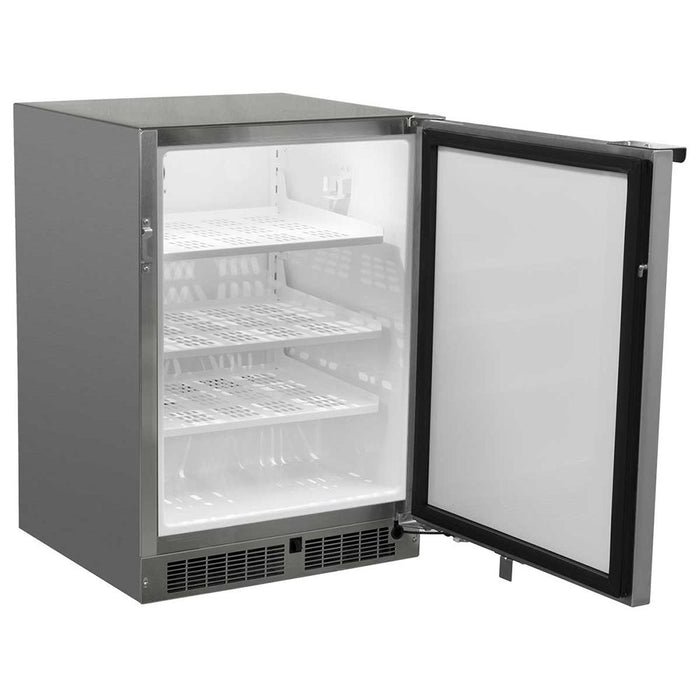 Marvel Scientific 24” All Refrigerator, Stainless Cabinet, Stainless Door, Probe Port, Door Lock, Frost Free