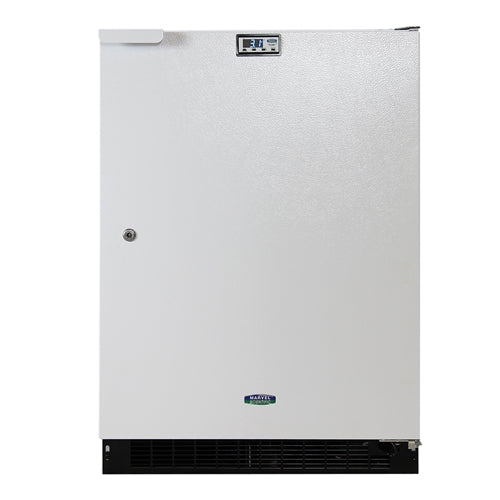 Marvel Scientific 24" All Refrigerator, White Cabinet, White Door, Waste Water, Flat Door Liner, Cork Tape, Keg Shelf, RH - MS24RASWRW