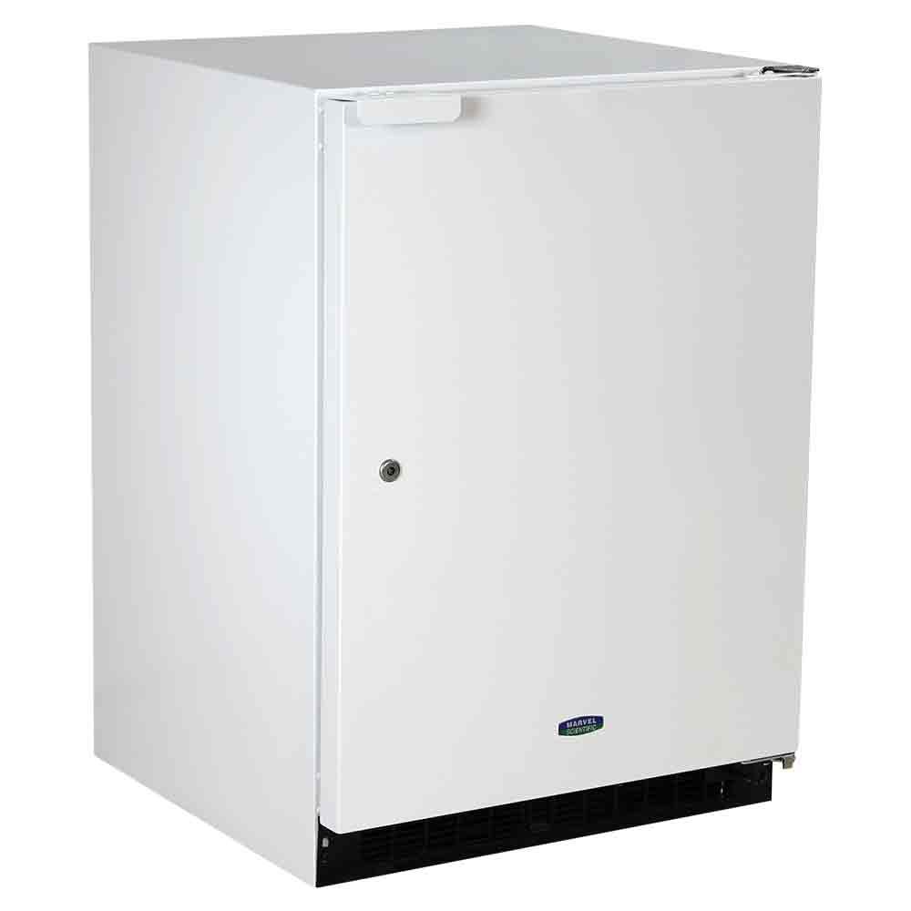 Marvel Scientific 24" Ref/Fzr, White Cabinet, White Door, Probe Port, Door Lock, Manual, RH - MS24RFS2RW