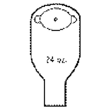 Nu-Flex Nu-Comfort - Post-Op Ostomy Pouch Two-Piece System Drainable Oval C, Deep Convex, Trim to Fit - 40-7254-DC