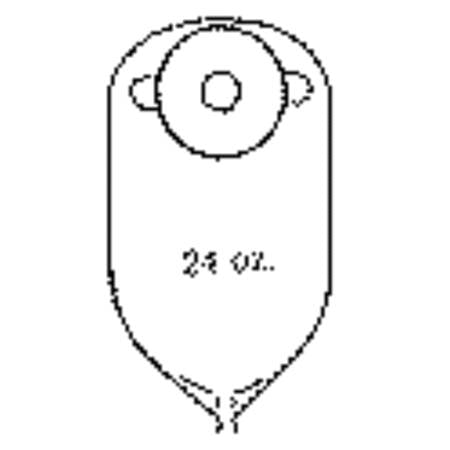 Nu-Hope Laboratories Urinary Pouch 11 Inch Length 3/4 Inch Stoma Deep Convex - 8256-FV-DC