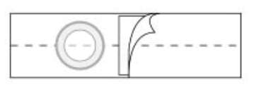Nu-Hope Laboratories Nu-Form Peristomal Hernia Belt Small 4 Inch - 6310-F