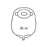 Nu-Hope Laboratories Nu-Flex Urostomy Pouch 3-1/4 X 4-5/8 OD X 9 L X 5-3/4 W Inch 1-1/8 to 2 Inch Stoma Oval B, Deep Convex,Trim To Fit - 8944-DC