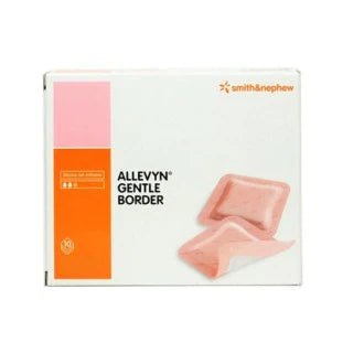 Allevyn Gentle Border - Silicone Foam Dressing 4 X 8 Inch Rectangle Silicone Gel Adhesive with Border Sterile - 66800900