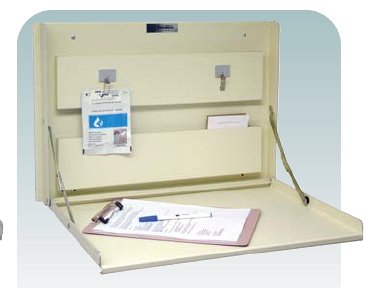 Omnimed - Wall Desk Vinyl Clad Aluminum Beige 20-3/4 W X 15 H X 3 D Inch - 291502-BG