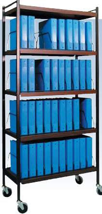 Omnicart - Vertical Chart Rack Steel Beige - 260002-BG