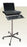 Omnimed Security Laptop Stand 35 - 45 Inch Work Surface, 3 Inch Rubber Casters, 5 Leg Base, Dual Locking - 350306