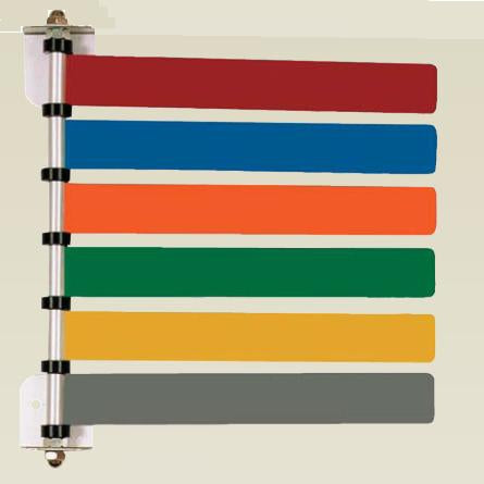Omnimed - Exam Room Signal Flag Wall Mount 6 Flag 4 Inch - 291736