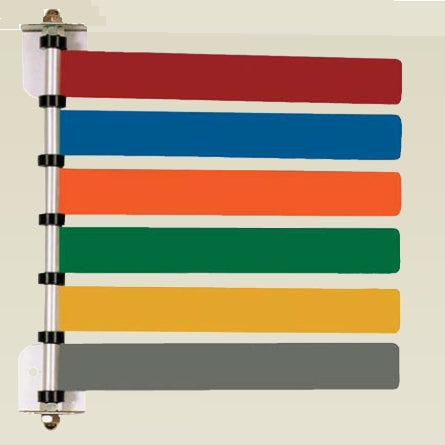 Omnimed - Exam Room Signal Flag Wall Mount 6 Flag 4 Inch - 291736