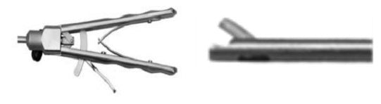 Open Self-Righting Needle Tip