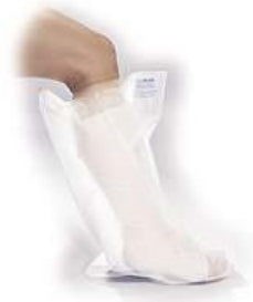 AquaShield Half - Leg Cast and Bandage Protector Small Polyurethane 9 to 12-1/2 Inch Leg Circumference Above Cast - L20