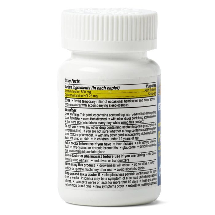 Geri-Care Acetaminophen PM Extra-Strength Caplets 500 mg Strength 100 per Bottle