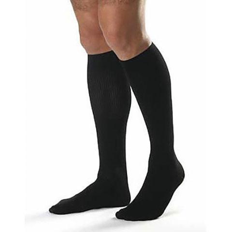 BSN Medical JOBST Relief Compression Stockings Knee High Large Black Closed Toe - 114738