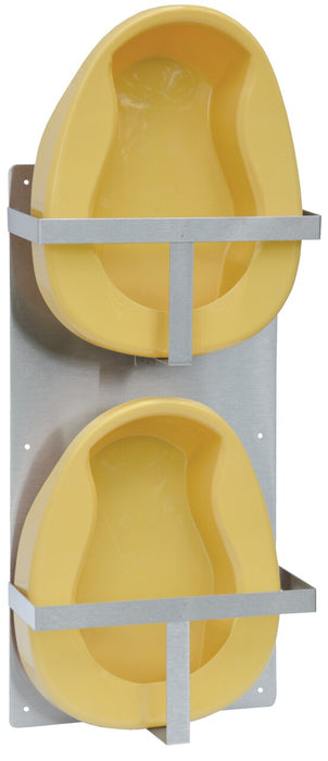 Omnimed 303025 Vertical Wall Mounted Double Bedpan Rack