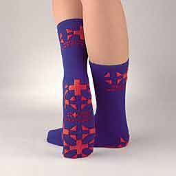 Principle Business Enterprises MedTreds Slipper Socks Tan Mid-calf - 7130