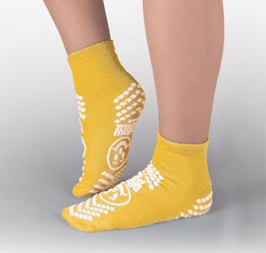 Principle Business Enterprises Pillow Paws Slipper Socks Youth Large Yellow Ankle High - 3942