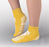 Principle Business Enterprises Pillow Paws Slipper Socks Youth Large Yellow Ankle High - 3942