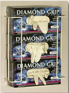 Peace Medical Pac Rac Glove Box Holder Horizontal Mount 2-Box Almond 4-1/4 X 9 X 10-1/2 Inch Steel - 1091