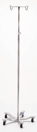 Pedigo Products IV Stand 4-Hook 5 Legs with 2 Inch Swivel Casters, 21 or 21-1/2 Inch Base Diameter - P-1572-4