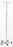 Pedigo Products IV Stand 4-Hook 5 Legs with 2 Inch Swivel Casters, 21 or 21-1/2 Inch Base Diameter - P-1572-4