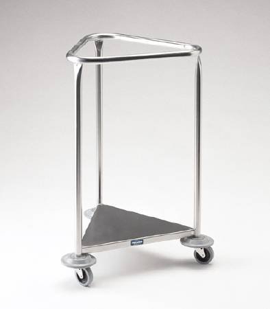 Pedigo - Hamper Stand Rolling Triangular Opening Open Top Without Lid - P-1120-SS
