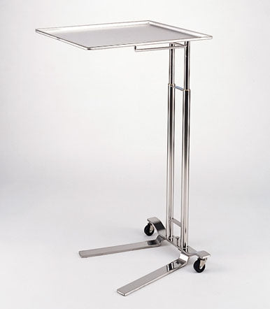 Pedigo Products Pedigo Mayo Instrument Stand 50 lbs. Tray U-Shaped Base 36 - 62 Inch 12-5/8 X 19-1/8 Inch - P-1068-A-SS