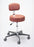 5-Series - Exam Stool Backrest Pneumatic Height Adjustment 5 Casters Black - P-521-GS-BLK