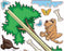 Pedia Pals  1 Each Puppy Theme Wall Decal Decal Kit 4 Foot - 100112
