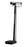 Health O Meter - Column Scale with Height Rod Balance Beam Display 400 lbs. Capacity Black Analog - 402LBWH