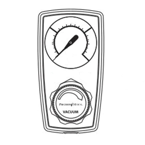 Precision Medical - Vacuum Regulator Continuous / Intermittent 0 - 200 mmHg DISS Outlet DISS Hand Tight Adapter - PM3314T