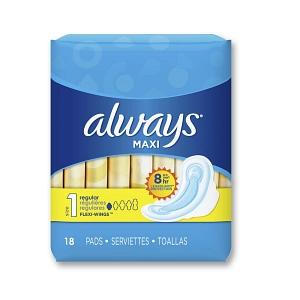 The Palm Tree Group PAD, ALWAYS MAX+WINGS (18/PK 6PK/CS) - 10037000046783