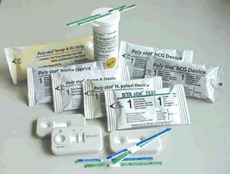 Polymedco Poly stat Rapid Test Kit Infectious Disease Immunoassay Infectious Mononucleosis Whole Blood / Serum / Plasma Sample CLIA Waived for Whole Blood / CLIA Moderate Complexity for Serum and Plasma 20 Tests - N20