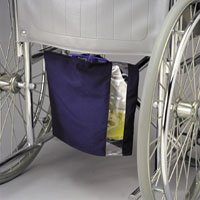 Posey Posey Urinary Bag Cover Vinyl, Canvas, Navy Blue, Window - 8275